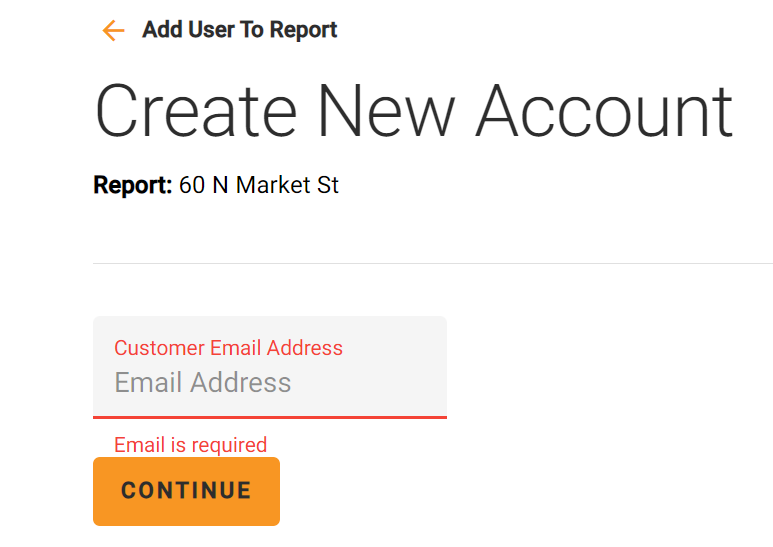 HomeGauge inspector dashboard create new account
