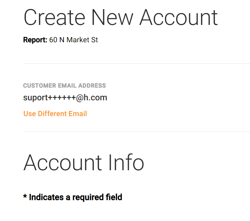 HomeGauge inspector dashboard create new account