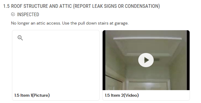 report with corrupted image