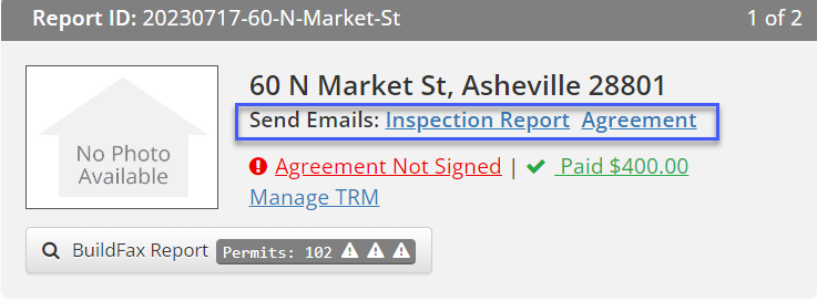 HomeGauge inspector dashboard report