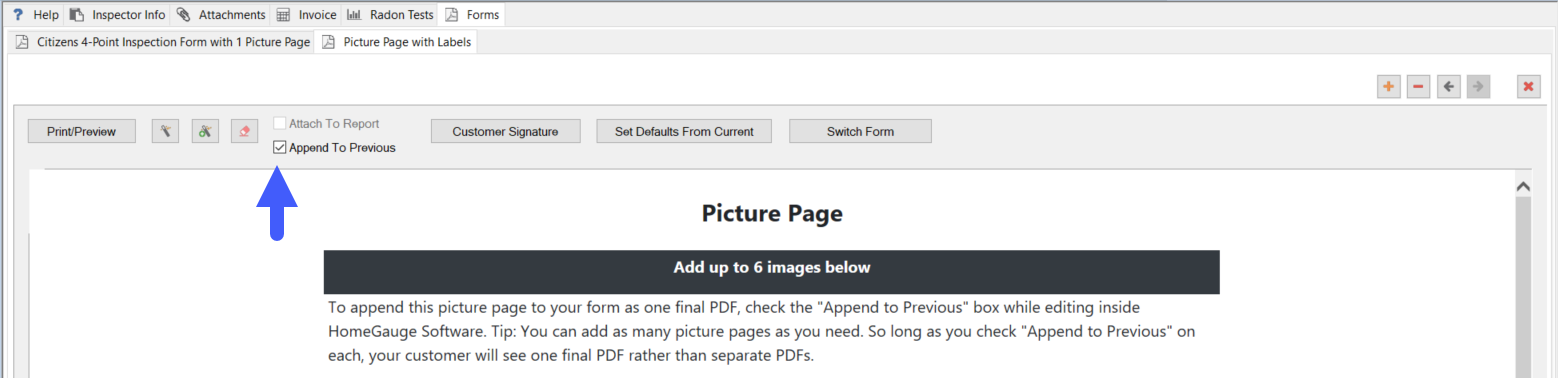 HomeGauge desktop report writer